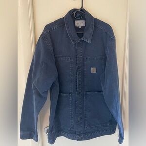 Carhartt WIP Double Front Jacket in Dark Washed Navy NWOT